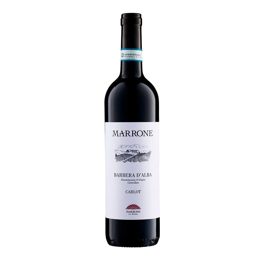 Вино Gian Piero Marrone Barbera d'Alba DOC Carlot, червоне, сухе, 14,5%, 0,75 л (774222) - фото 1