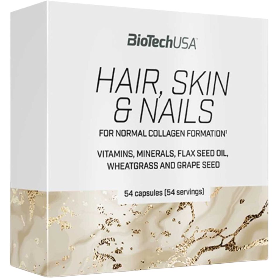 Вітамінно-мінеральний комплекс BioTech Hair, Skin & Nails 54 капсули - фото 1