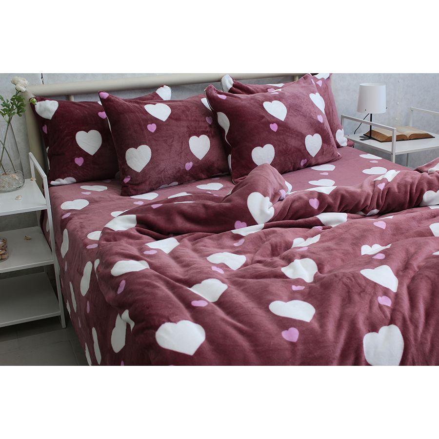 Комплект постельного белья TAG Tekstil велсофт микрофибра VL-ST08 Евро 000267723 - фото 1