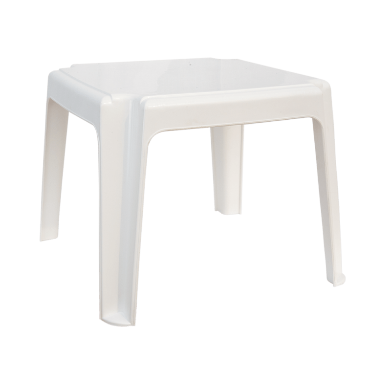 Стол для шезлонга Irak Plastik, 45х45 см, белый (HS300) - фото 1