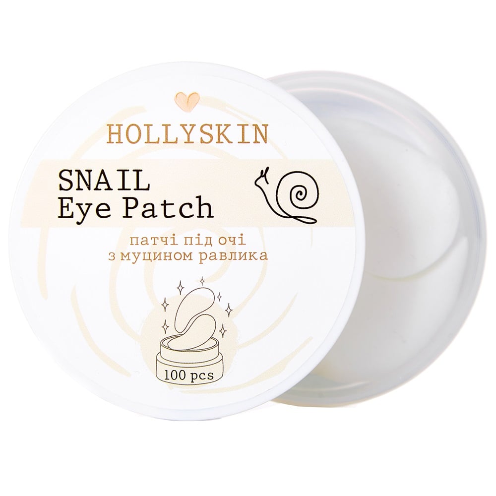 Патчі під очі Hollyskin Snail Eye Patch, 100 шт. - фото 1