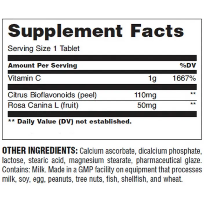 Вітамін Universal Nutrition Buffered Vitamin C 1000 мг 100 таблеток - фото 2