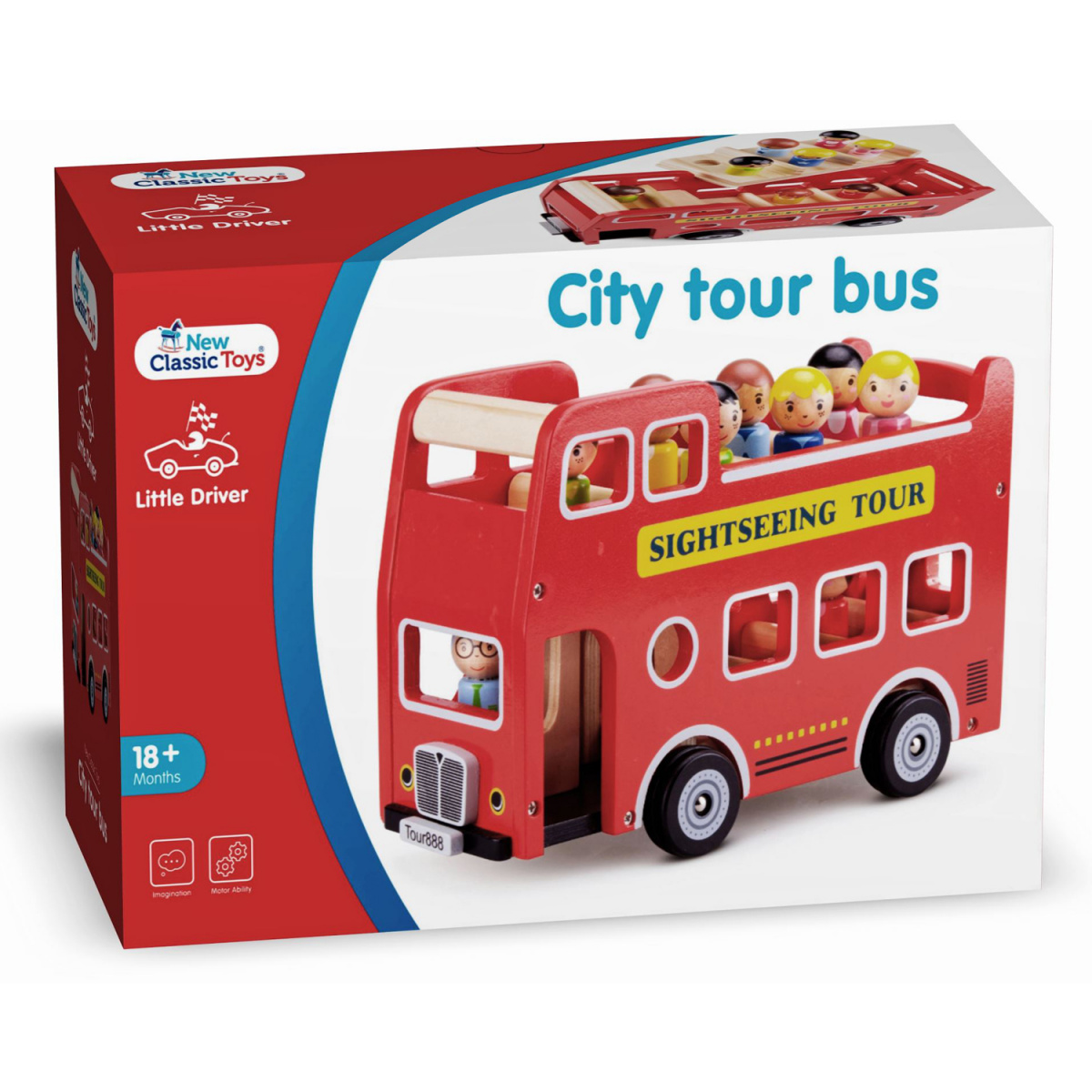 Игрушечный экскурсионный автобус New Classic Toys с фигурками (11970) - фото 5
