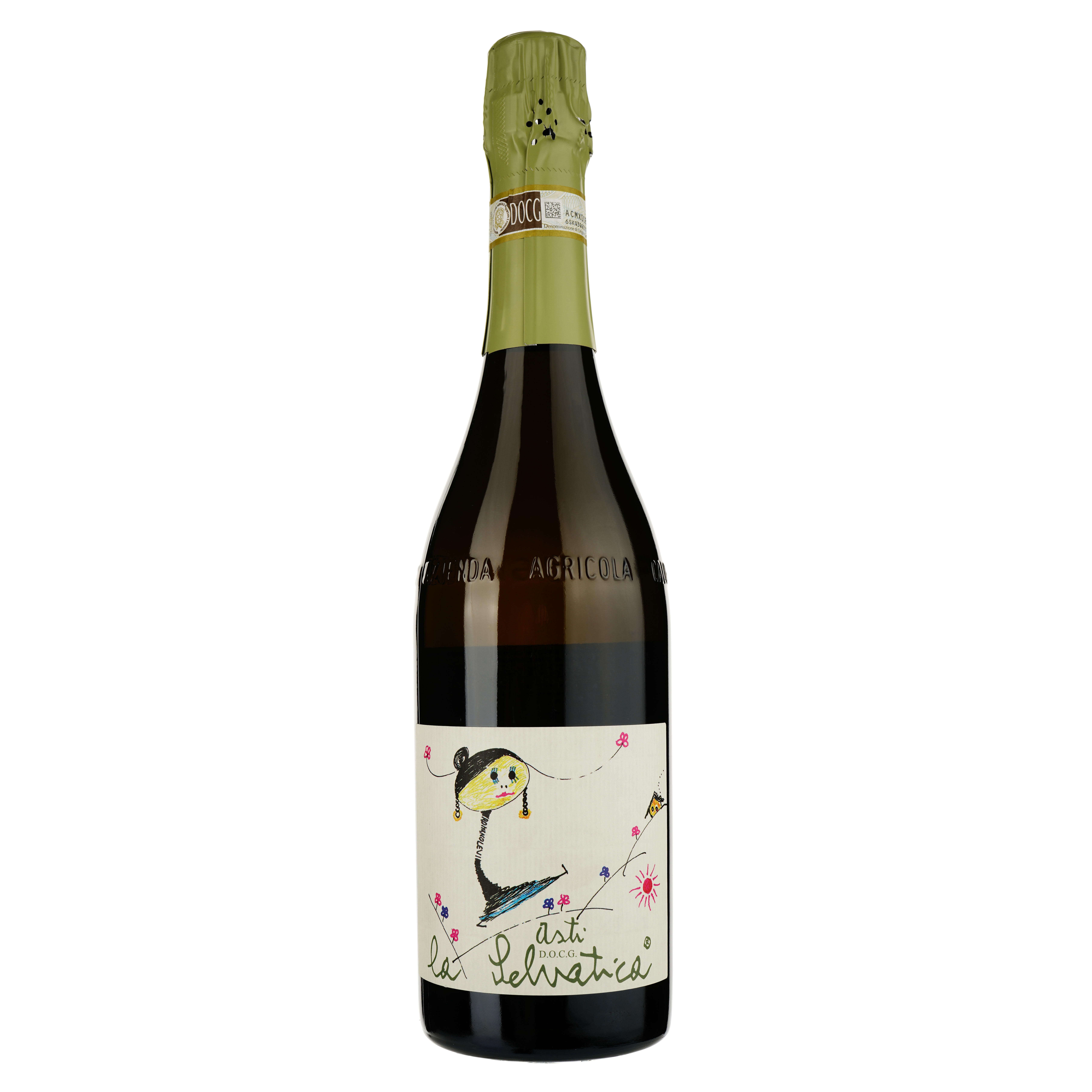 Вино игристое Caudrina Di Romano Dogliotti Asti La Selvatica, белое, сладкое, 7%, 0,75 л - фото 1
