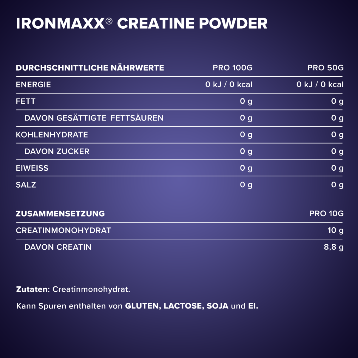 Креатин IronMaxx Creatine Powder Натуральный 300 г - фото 5