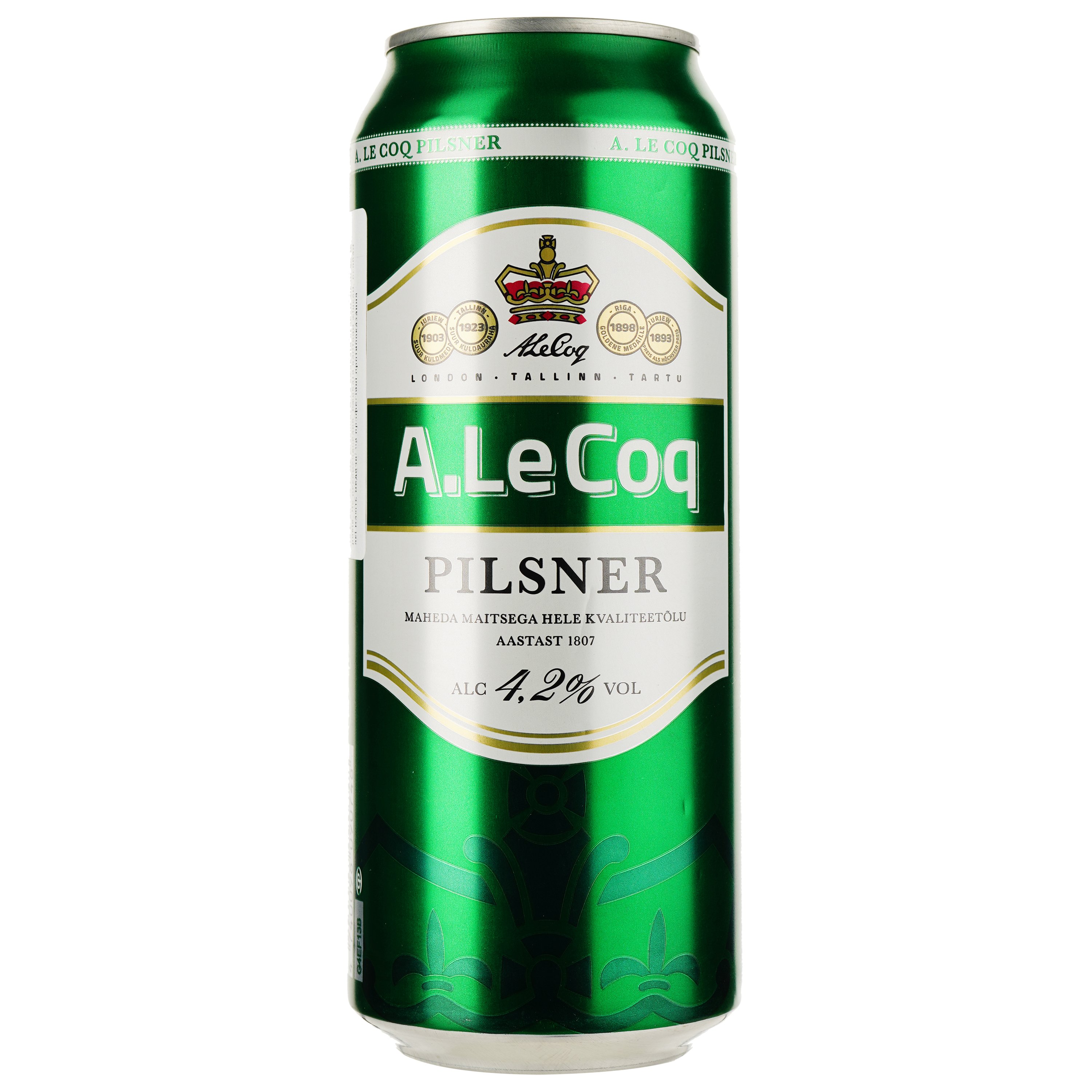 Пиво A Coq Pilsner світле, 4.2%, з/б, 0.5 л - фото 1