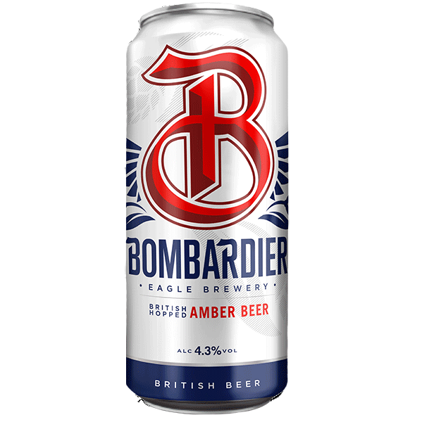 Пиво Bombardier, бурштинове, 4,3%, з/б, 0,5 л (855774) - фото 1
