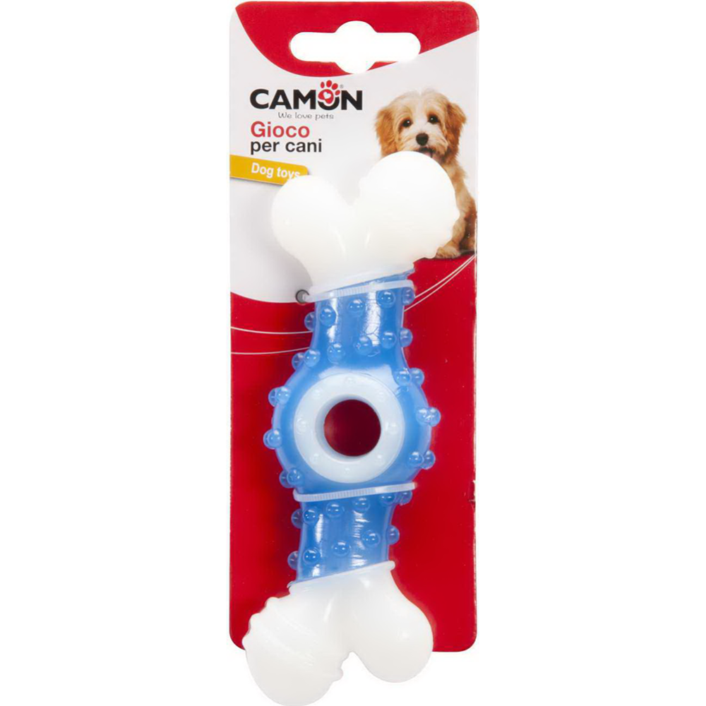 Игрушка для собак Camon кость из нейлона и полиуретана, 14 см, в ассортименте - фото 1