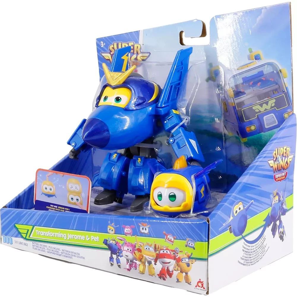 Игровой набор Super Wings Transforming Джером и любимцем (EU770443) - фото 3