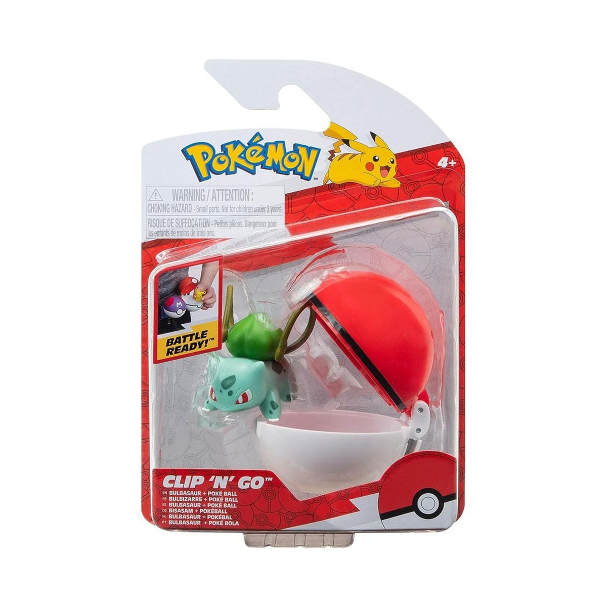 Игровой набор Pokemon W15 Clip N Go Bulbasaur + Poke Ball (PKW3142) - фото 2