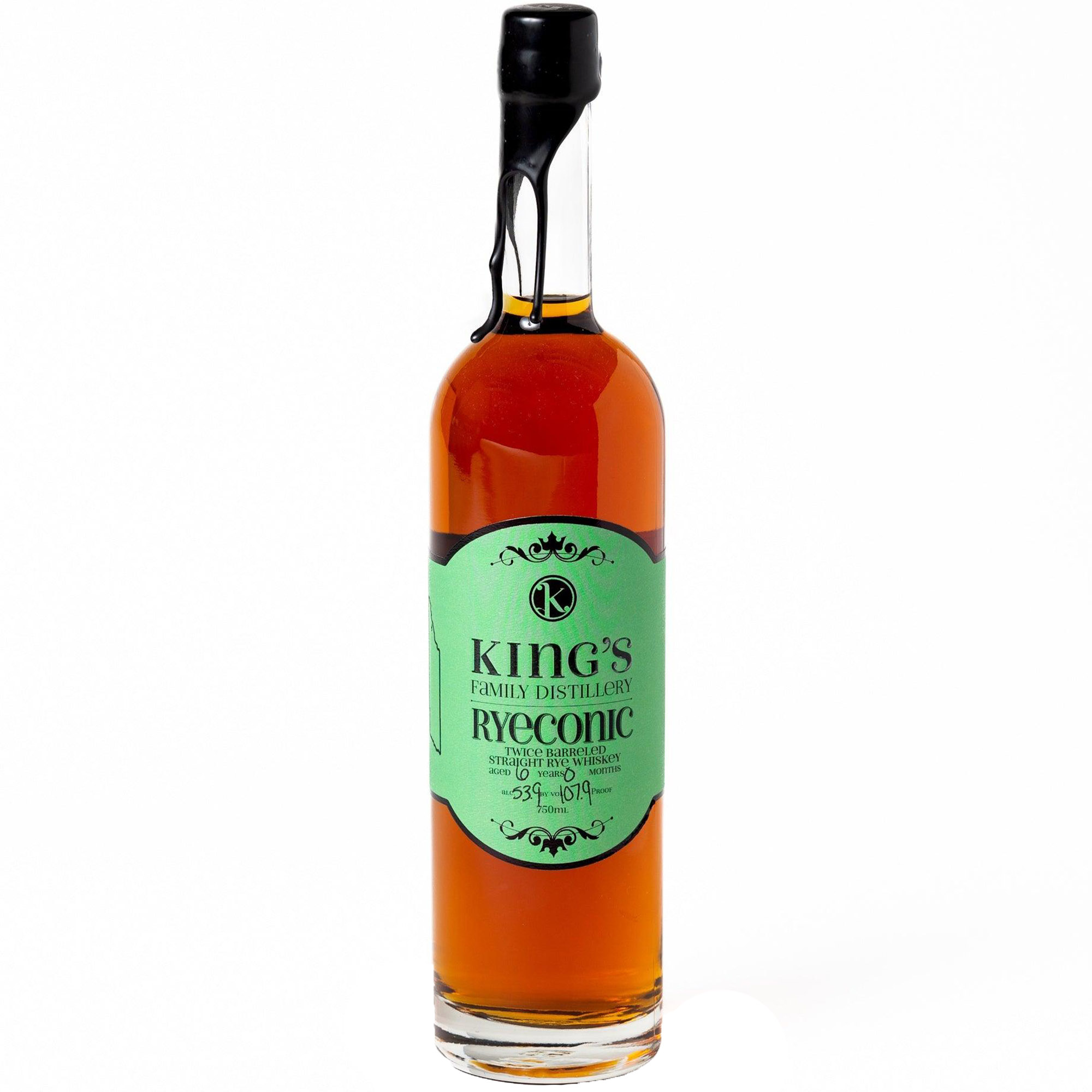 Виски King's Ryeconic Straight Rye Whiskey 54% 0.75 л - фото 1