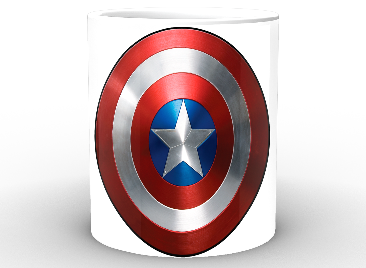 Кружка GeekLand Капитан Америка Captain America щит CA.02.009 - фото 2
