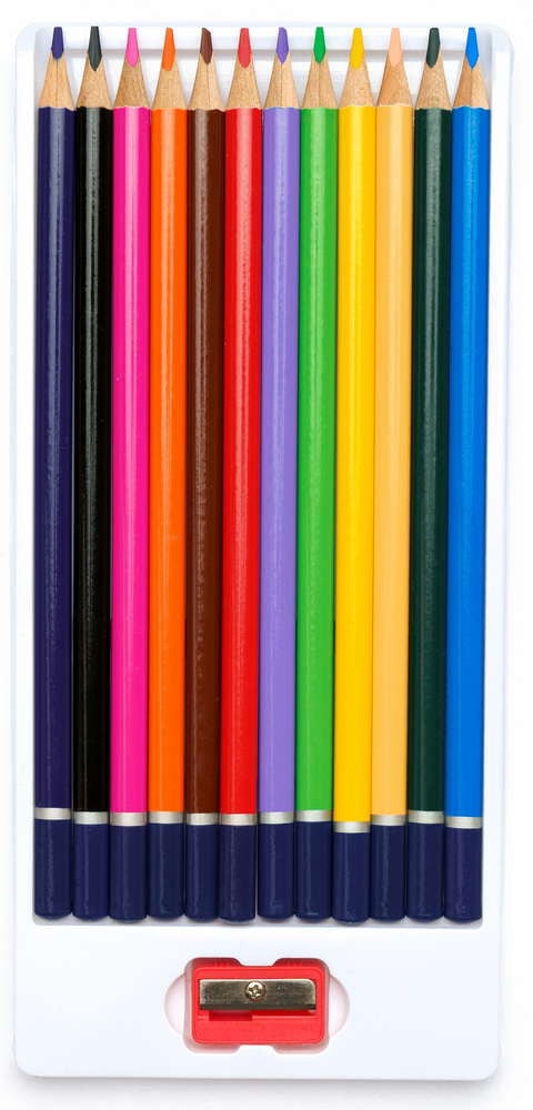 Олівці кольорові Школярик, з точилкою, 12 кольорів (312110002-UA) - фото 2