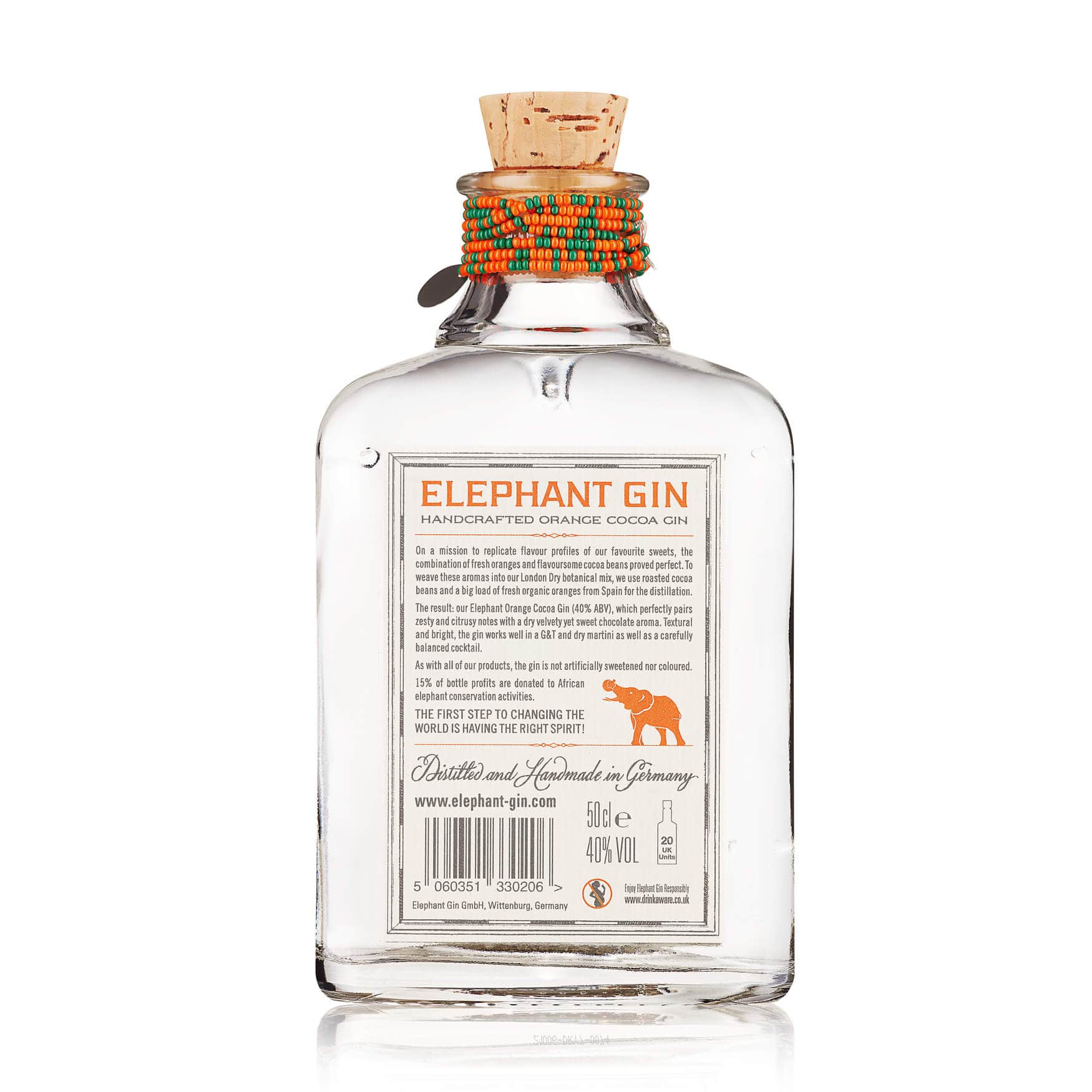 Джин Elephant Gin Orange & Cocoa 40% 0.5 л - фото 2