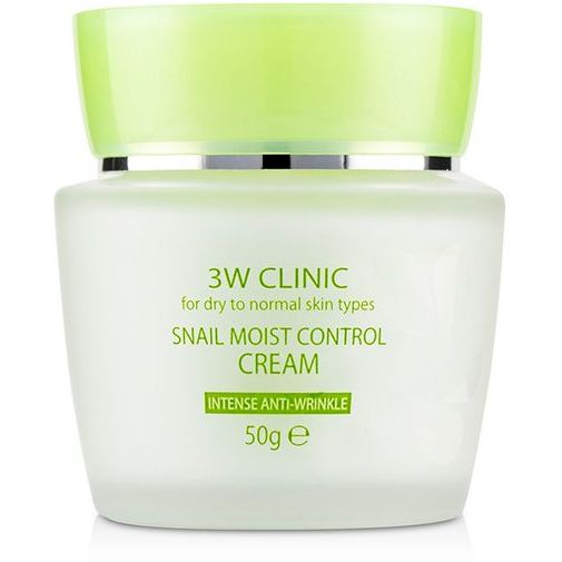 Крем для обличчя 3W Clinic Snail Moist Control Cream зволожуючий з равликовим муцином 50 г - фото 1