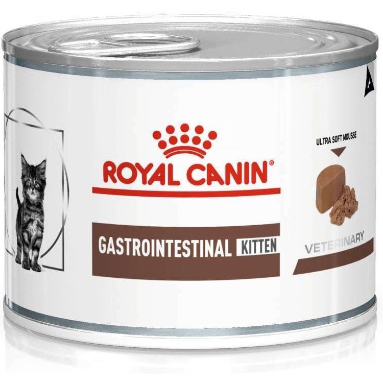 Консервированный диетический корм для котят Royal Canin Gastrointestinal Kitten при нарушении пищеварения, 195 г (1227002) - фото 1
