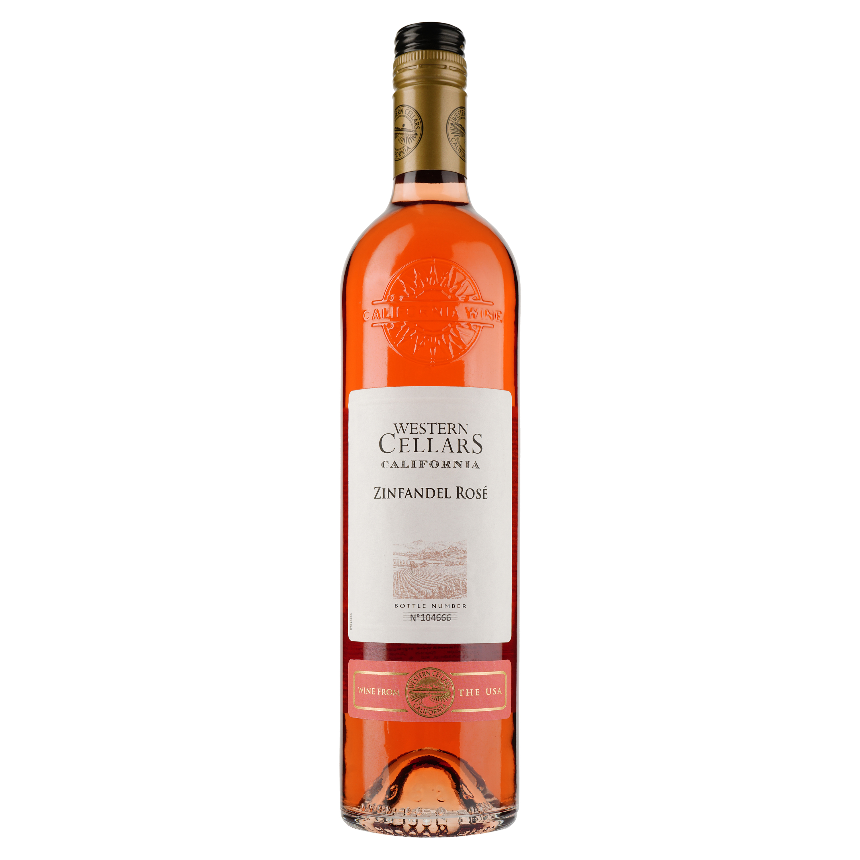 Вино Western Cellars Zinfandel Rose, розовое, сухое, 0,75 л - фото 1