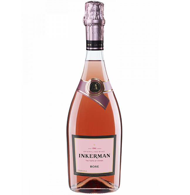 Вино игристое Inkerman Rose, 13,5%, 0,75 л (AS1B004) - фото 1