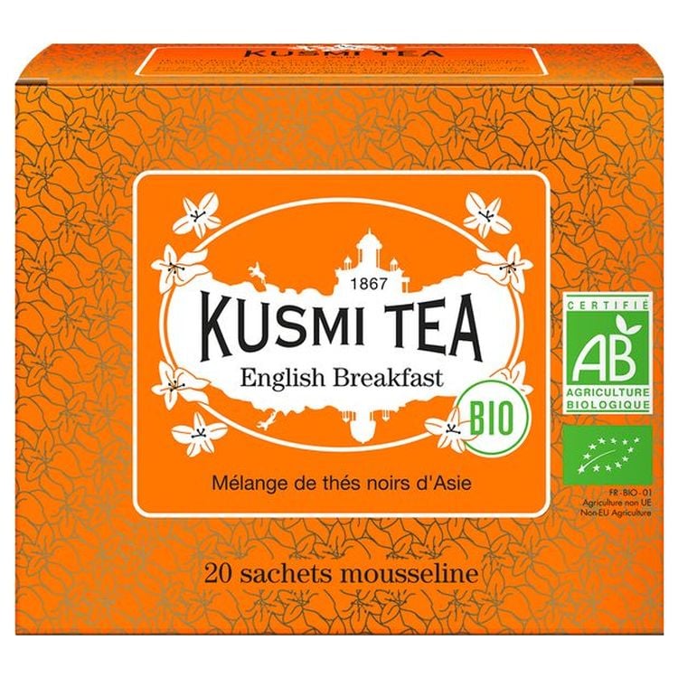 Чай черный Kusmi Tea English Breakfast Английский завтрак органический, 20 пакетиков - фото 1