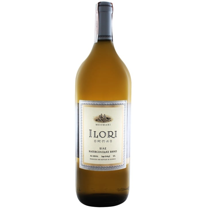 Вино Meomari Ilori, біле, напівсолодке, 12%, 1,5 л - фото 1