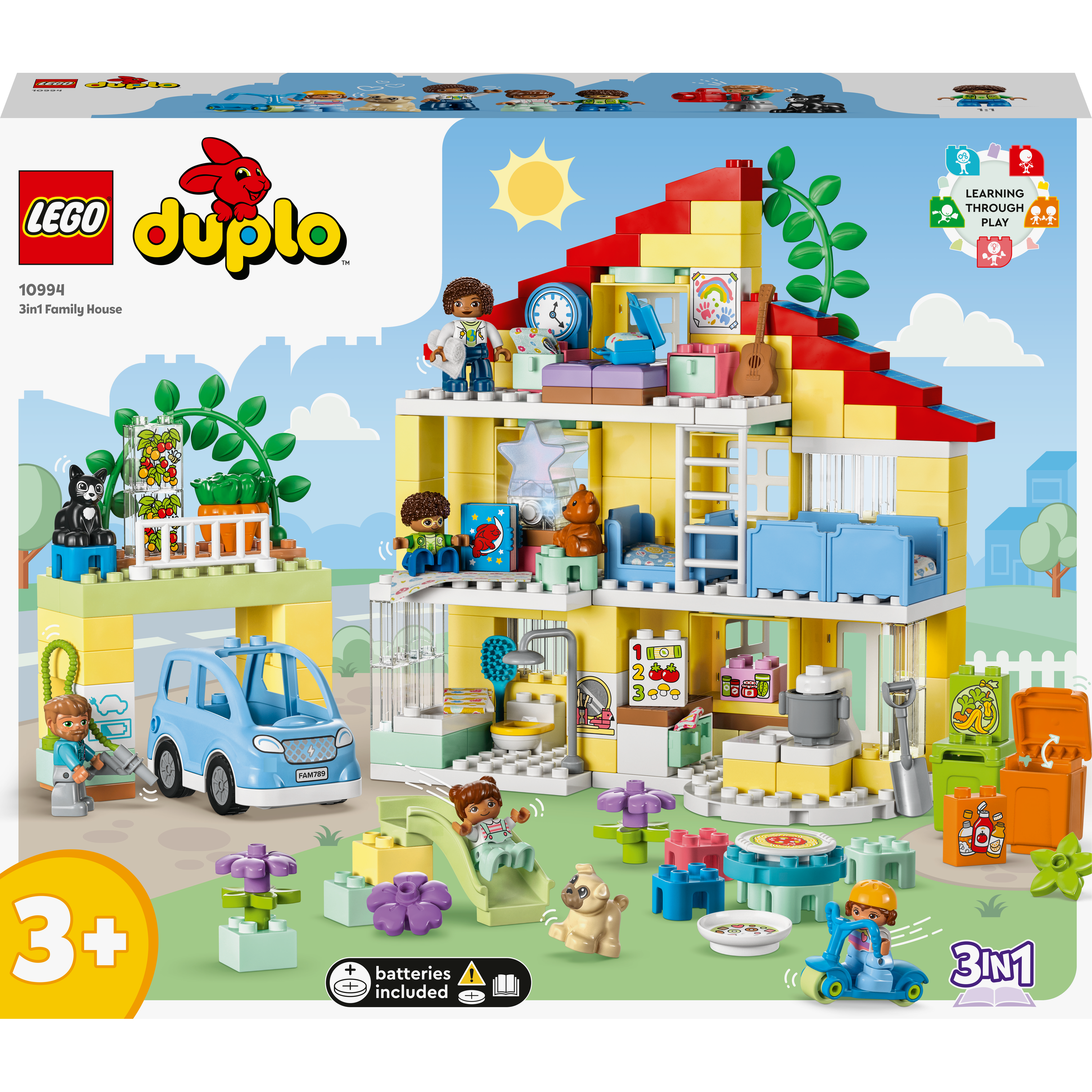 Конструктор LEGO DUPLO Town Сімейний будинок 3 в 1, 218 деталей (10994) - фото 1