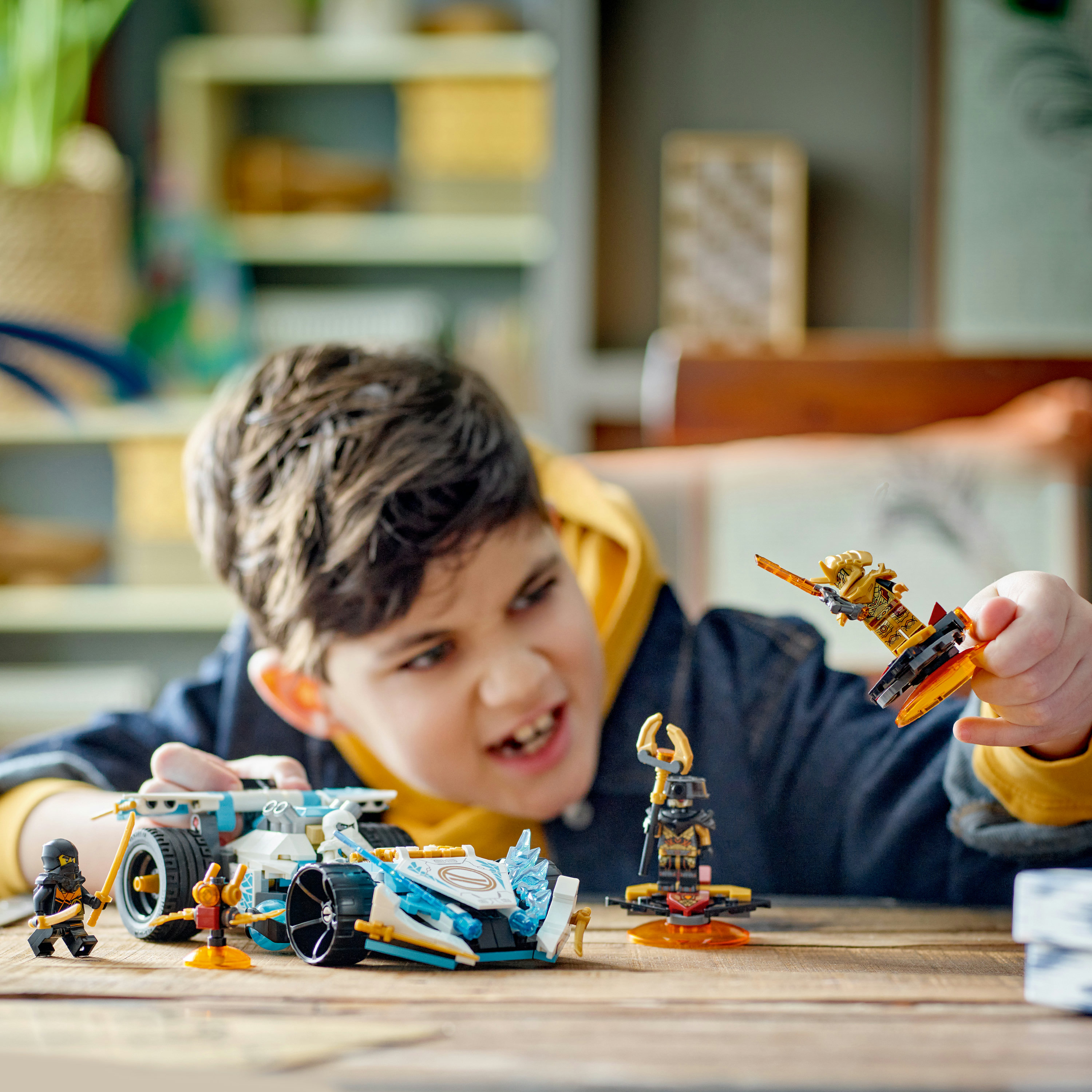Конструктор LEGO Ninjago Суперсила дракона Зейна автомобиль для гонки спин-джитса, 307 деталей (71791) - фото 4