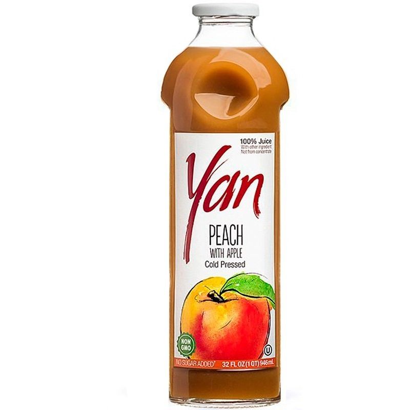 Сік Yan персиковий без цукру 930 мл - фото 1