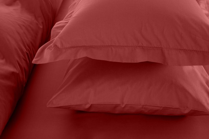 Комплект постельного белья Penelope Catherine coral, хлопок, евро (200х180+35см), красный (svt-2000022292092) - фото 3