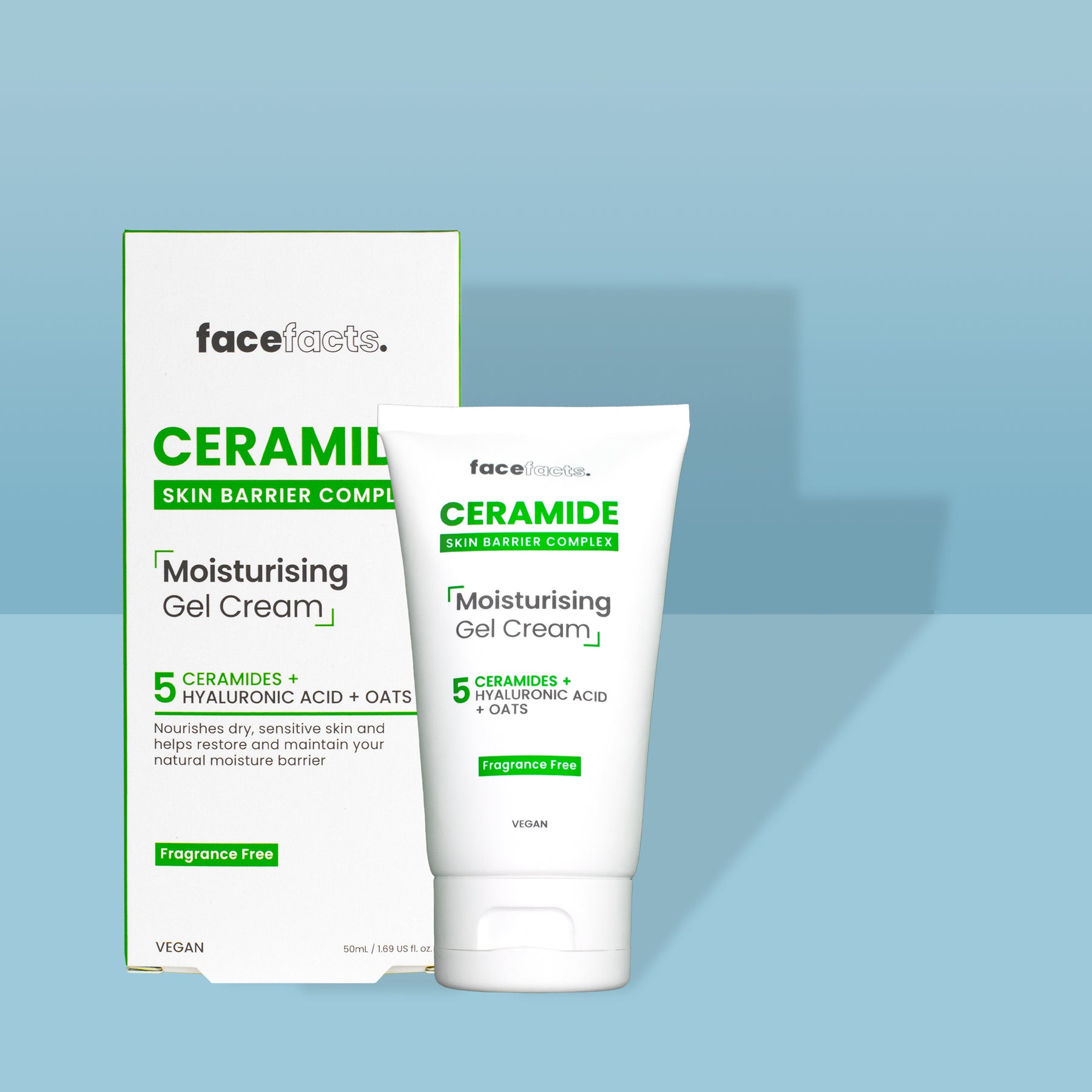Увлажняющий гель-крем с керамидами Face Facts Ceramide Skin Barrier Complex Moisturising Gel Cream 50 мл - фото 2