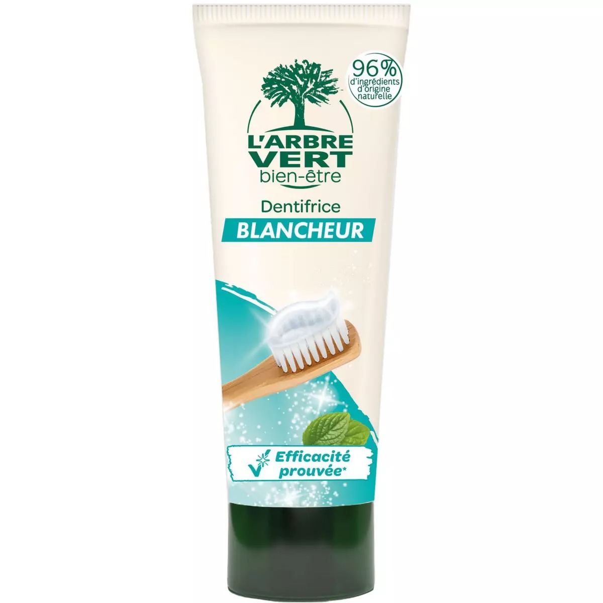 Зубна паста L'Arbre Vert Відбілювальна зі смаком м'яти 75 мл - фото 1