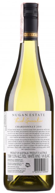 Вино Nugan Estate Chardonnay Third Generation, біле, сухе, 0,75 л - фото 2