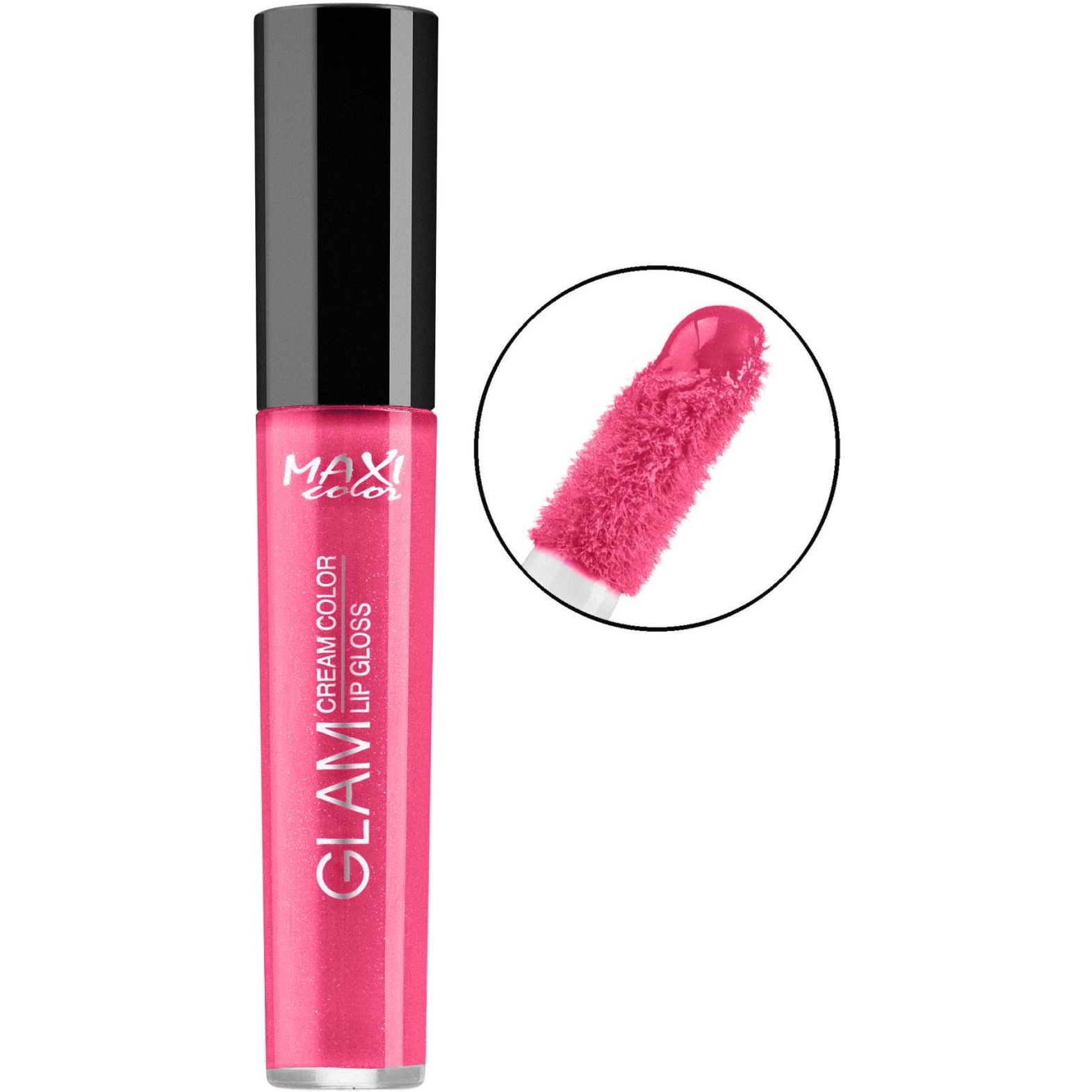 Блеск для губ Maxi Color Glam Cream Color тон 09 (Розовый крем) 8 мл - фото 1