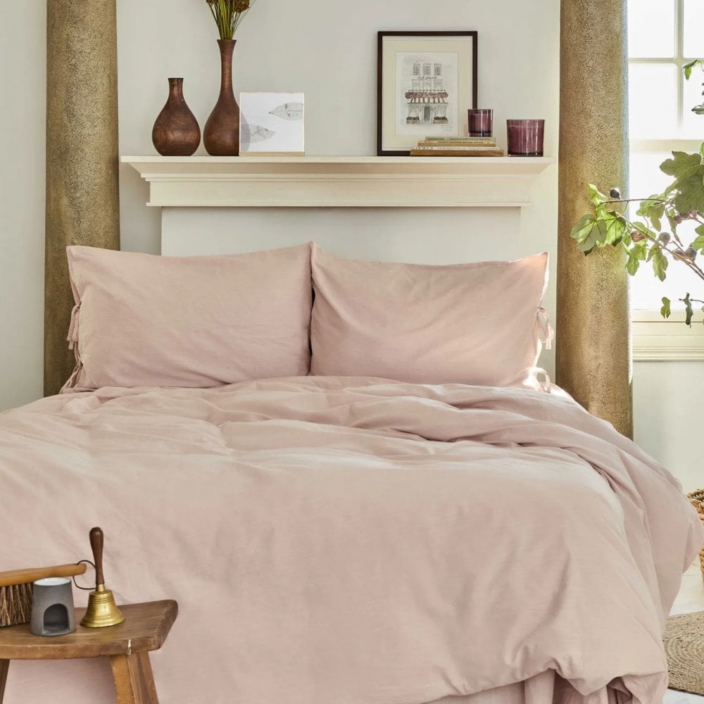 Комплект постільної білизни Karaca Home 4 Element Hava Toprak blush, євростандарт, рожевый (svt-2000022300803) - фото 1