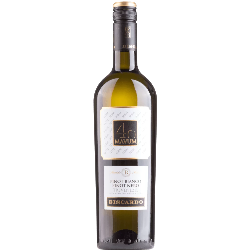 Вино Biscardo Mavum Pinot Bianco Pinot Nero IGT Trevenezie, белое, сухое, 12,5%, 0,75 л - фото 1