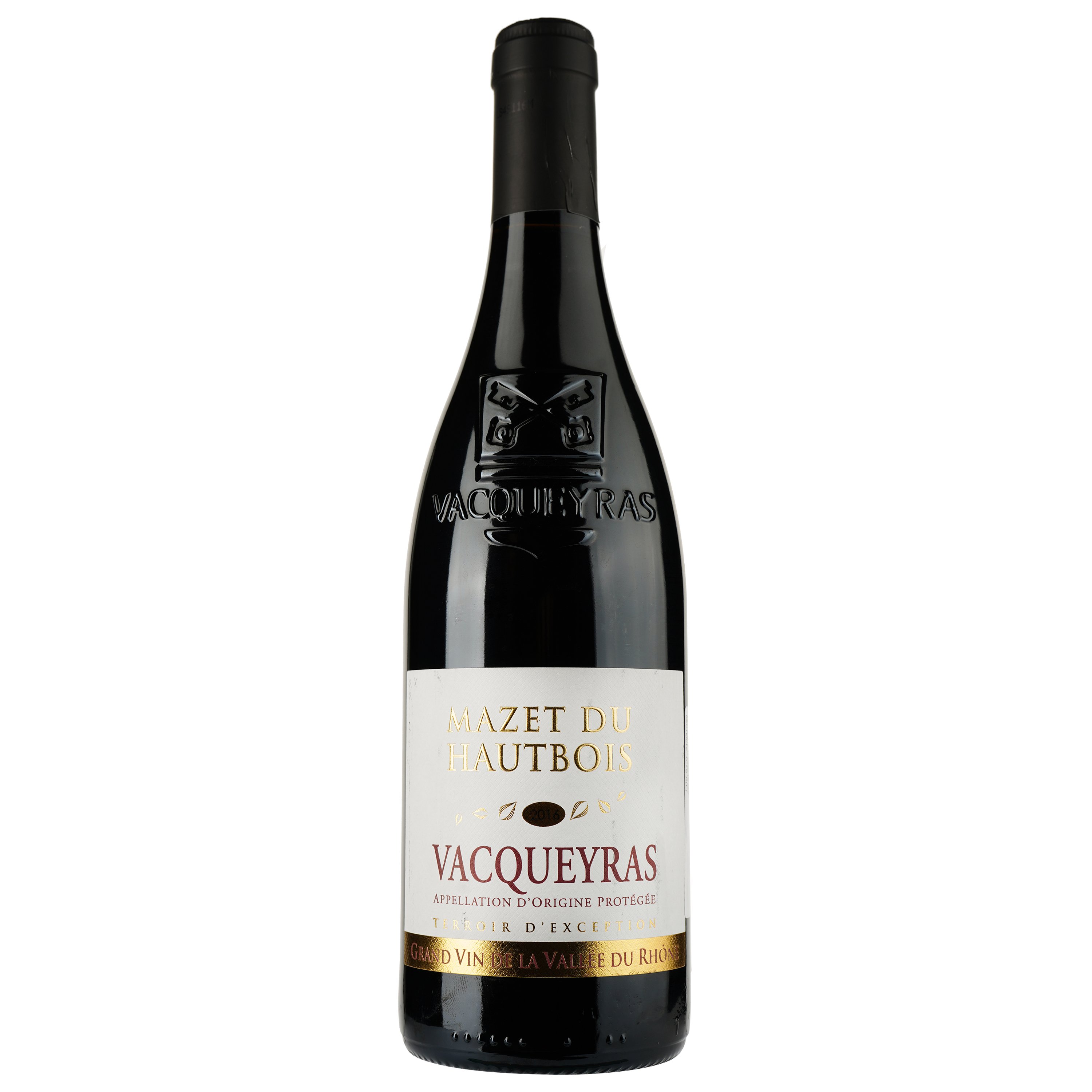 Вино Mazet Du Haut Bois 2016 AOP Vacqueyras, красное, сухое, 0,75 л - фото 1