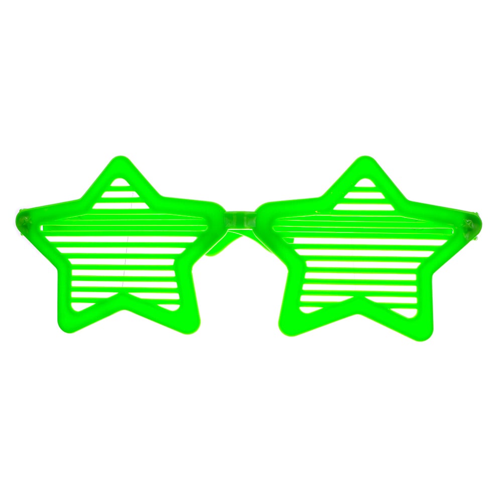 Окуляри карнавальні Offtop Зірки, зелений (870182) - фото 1