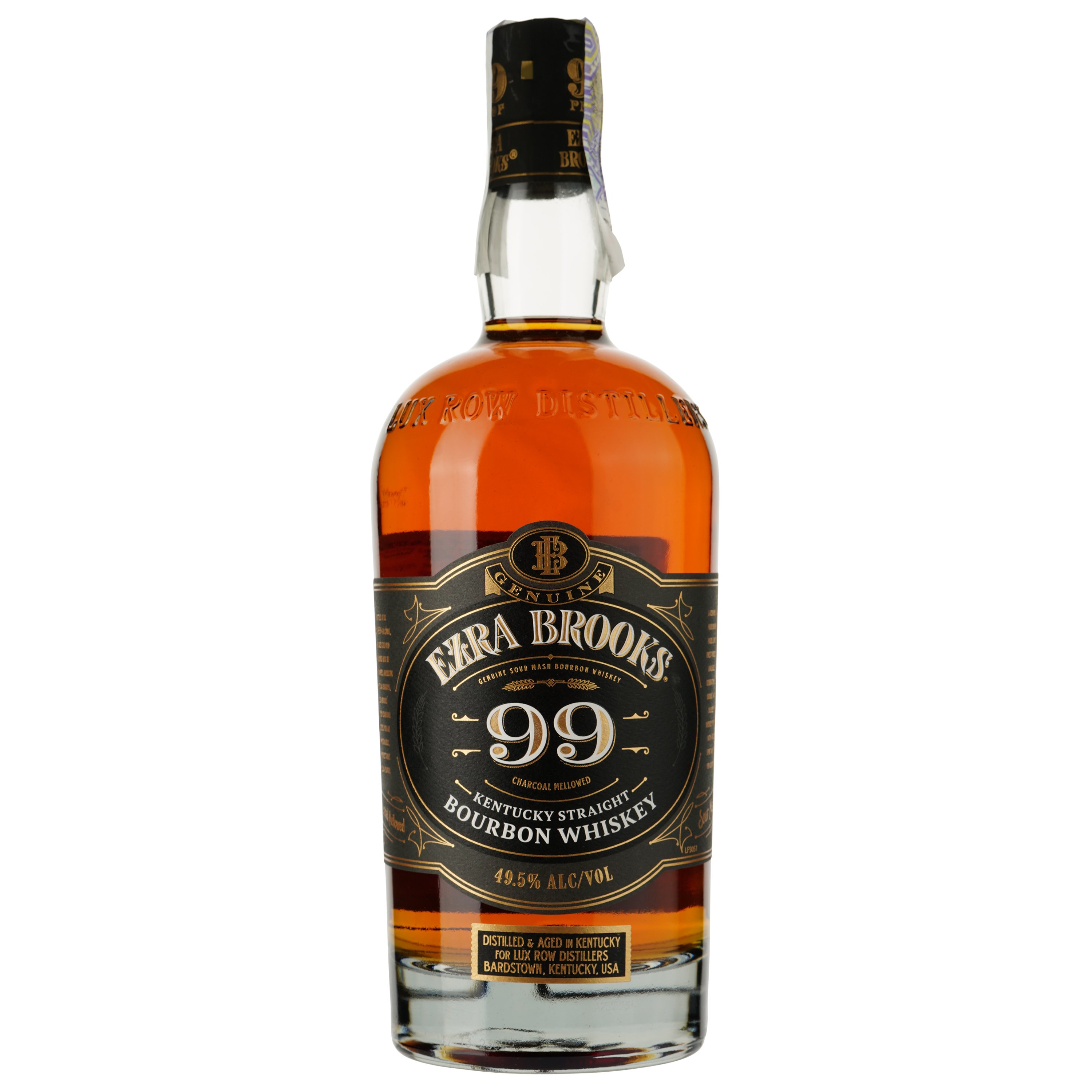 Виски Ezra Brooks 99 Proof Kentucky Straight Bourbon Whiskey, 49,5%, 0,7 л - фото 1