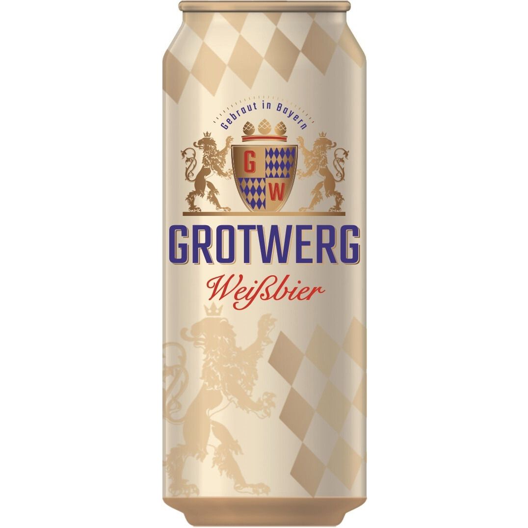 Пиво Grotwerg Weisbier світле 4.9% 0.5 л з/б - фото 1