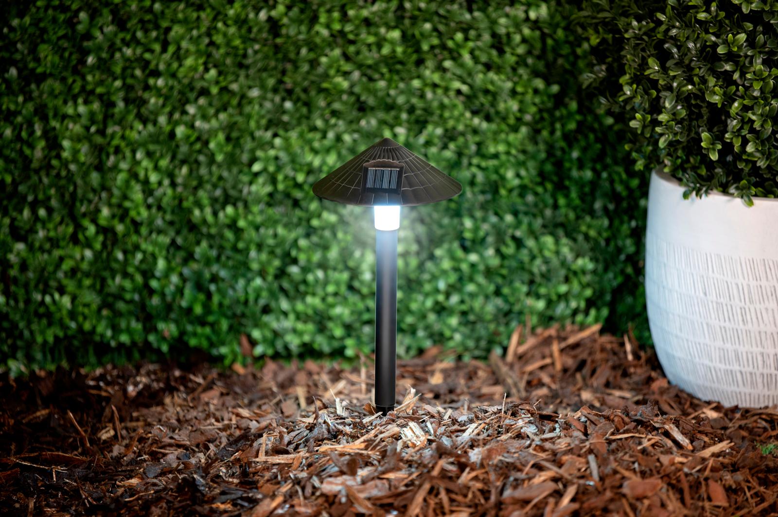 Садовый светильник Grundig на солнечной батарее 15x37.5 см в ассортименте - фото 5