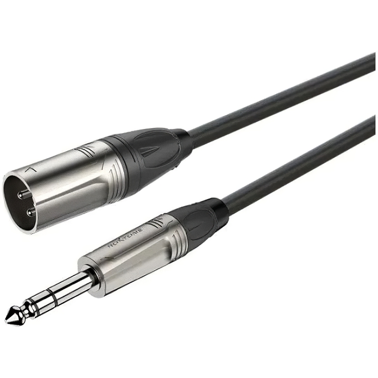 Балансный аудио кабель Roxtone Jack 6.3 Stereo - XLR Male DMX-J260-L10 10м - фото 1