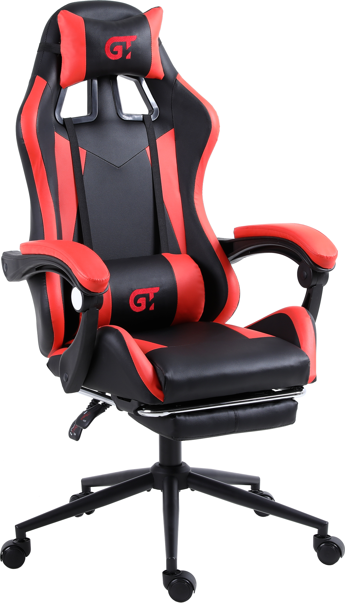 Геймерское кресло GT Racer черное с красным (X-2323 Black/Red) - фото 2