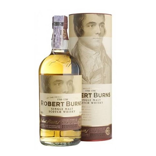 Виски Robert Burns Single Malt Scotch Whisky 43% 0.7 л в тубусе - фото 2