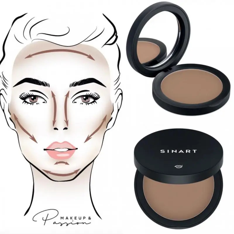 Скуловий коректор Sinart Contourpro Sculpting Powder SP1 10 г - фото 3