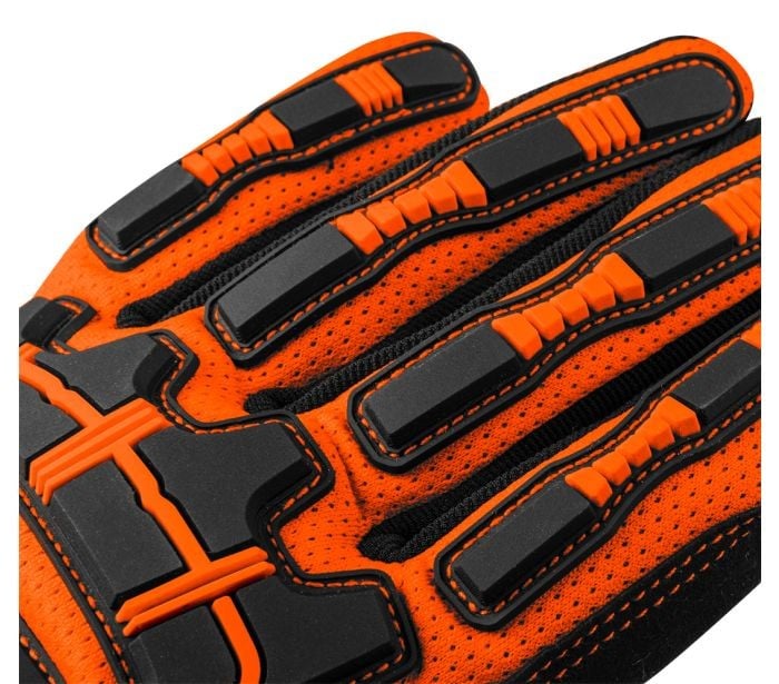 Перчатки рабочие Neo Tools с магнитом размер 10 черно-оранжевые (GD013) - фото 5