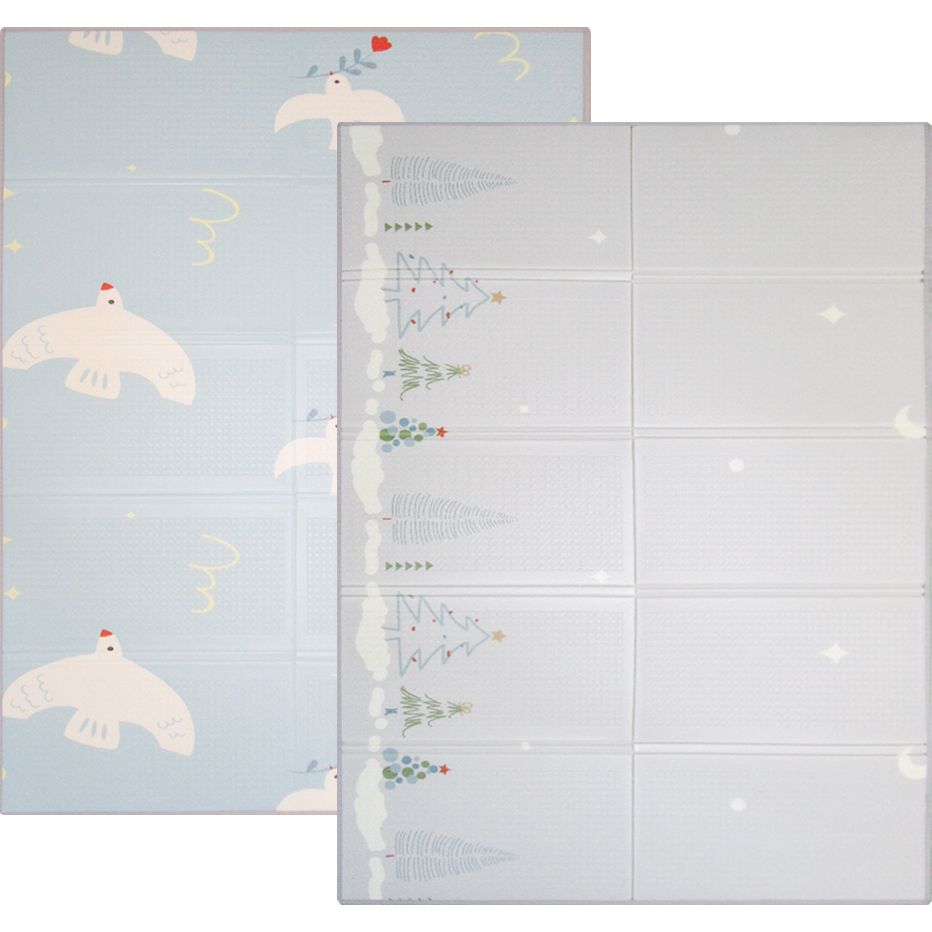Дитячий килимок Poppet Зимова ніч та Птах миру двосторонній складний 200х150x1 см (PP024-150H) - фото 1
