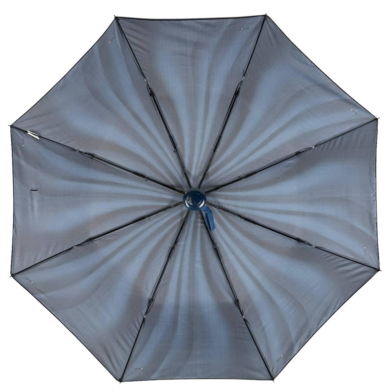 Женский складной зонтик полуавтомат Toprain 97 см синий - фото 3