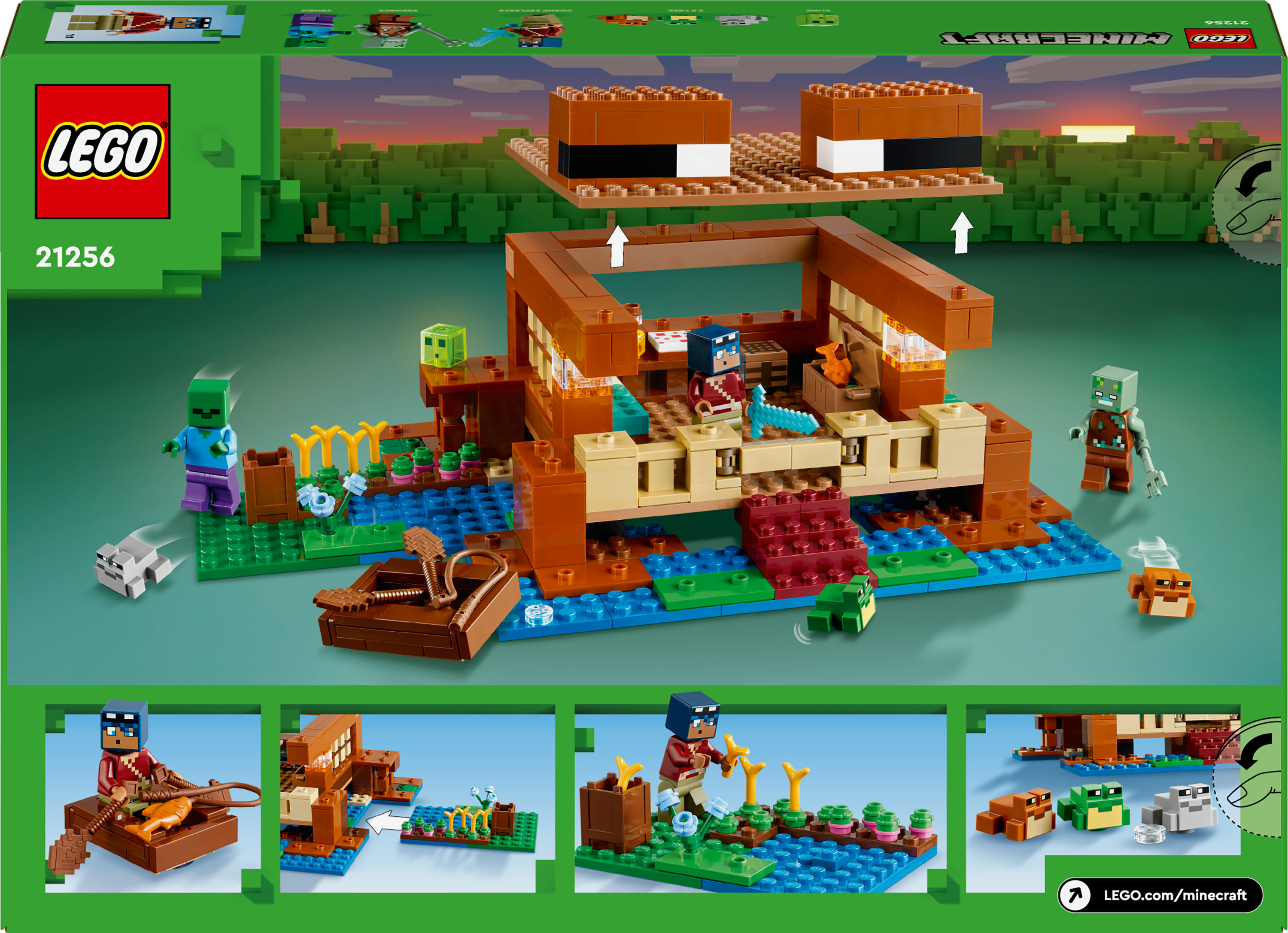 Конструктор LEGO Minecraft Дом в форме лягушки 400 детали (21256) - фото 9