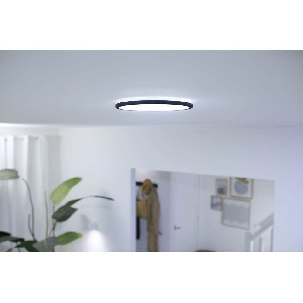 Світильник стельовий WiZ SuperSlim Ceiling Wi-Fi розумний 16W 1500LM 2700-6500K чорний (929002685201) - фото 5