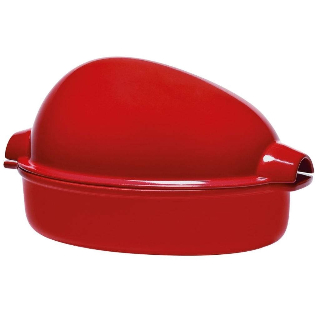 Форма для запікання курки Emile Henry овальна 41,5х27,5 см червона (348444) - фото 1