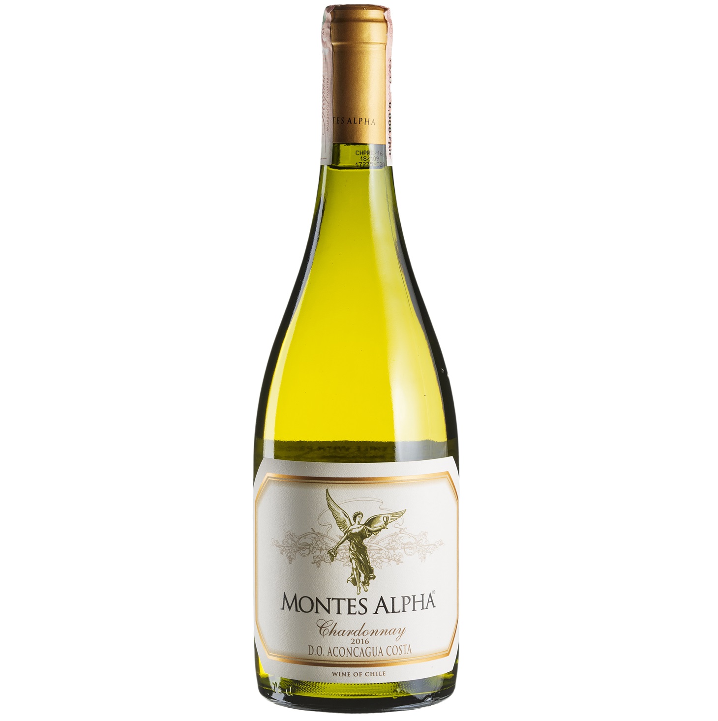Вино Montes Chardonnay Alpha, біле, сухе, 13,5%, 0,75 л (6286) - фото 1